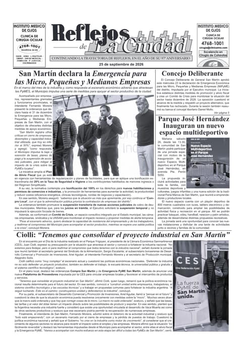 Portada de la edición del 25 de septiembre de 2026
